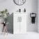 Mersey Gloss White Basin Vanity 500mm - Black Accents