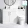 Mersey Gloss White Combination Vanity Basin and Miami Toilet 1300mm