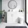 Mersey Gloss White Combination Vanity Basin and Miami Toilet 1300mm