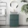 Corsica Midnight Green Drawer Vanity with Marble Top 600mm - Excludes Counter Top Basin