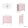 Bermuda Cashmere Pink Vanity with Marble Top & Oval Counter Top Basin 800mm
