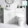 Quartz Gloss White Combination Vanity Basin and Denver Toilet 1150mm