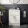Milos Cotton White Basin Vanity 600mm - Traditional Handles