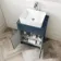 Milos Navy Blue Vanity with Troy Basin 600mm - Traditional Handles