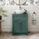 Milos Mystic Green Vanity with Oval Basin 600mm - Brushed Handles