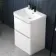 Corsica Gloss White Basin Drawer Vanity 600mm