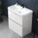 Corsica Gloss White Basin Drawer Vanity 800mm