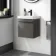Corsica Tungsten Grey Wall Hung Slimline Basin Vanity 400mm