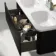 Sorrento Fluted Matt Black Wall Hung Drawer Vanity with Matt White Double Basin 1200mm