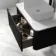 Sorrento Fluted Matt Black Wall Hung Drawer Vanity with Marble Top 800mm - Excludes Counter Top Basin