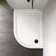 London Offset Quadrant Stone Shower Tray 1200x800mm - Right Handed