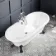Grosvenor 1800mm Roll Top Bath - Black Claw Feet
