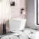 Nevada Rimless Wall Hung Toilet With Premium Soft Close Seat