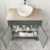 Lucia Graphite Grey Vanity with Oak Effect Top & Round Counter Top Basin 840mm