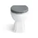Bermuda Dove Grey Combination Vanity Basin and Hudson Toilet with Wooden Seat 1100mm