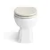 Monaco Chalk White Combination Vanity Traditional Basin and Hudson Toilet with Wooden Seat 1200mm - Brushed Brass Accents