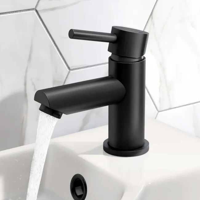 Wye Matt Black Cloakroom Basin Mixer Tap
