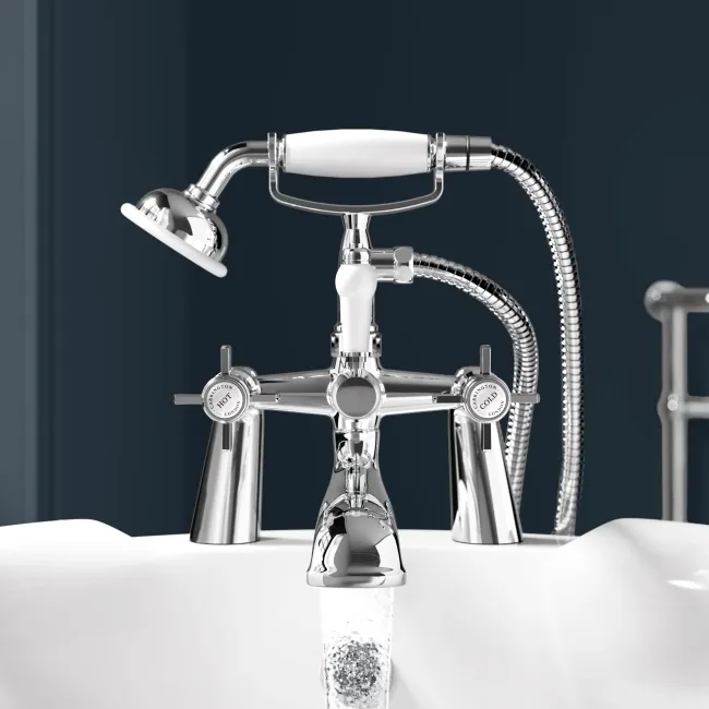 Nairn Traditional Chrome Bath Shower Mixer Tap