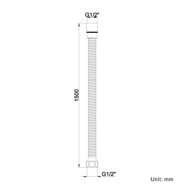 1500mm Stainless Steel Shower Hose