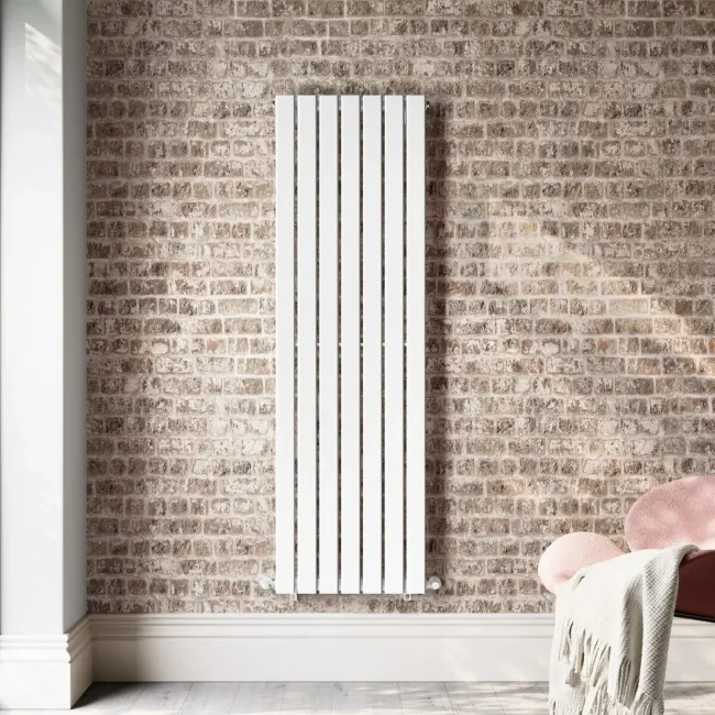Faro White Single Flat Panel Vertical Radiator 1600x490mm