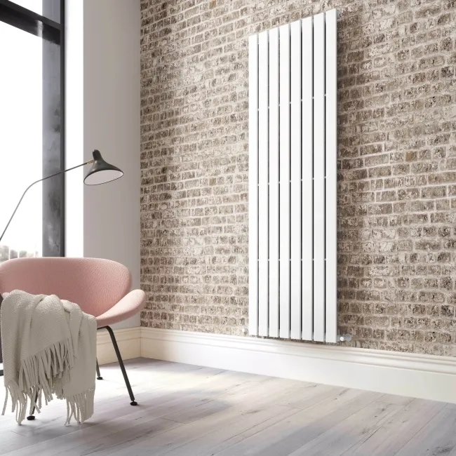 Faro White Single Flat Panel Vertical Radiator 1800x560mm