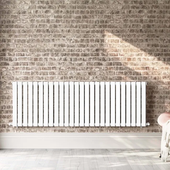 Faro White Single Flat Panel Horizontal Radiator 600x1820mm