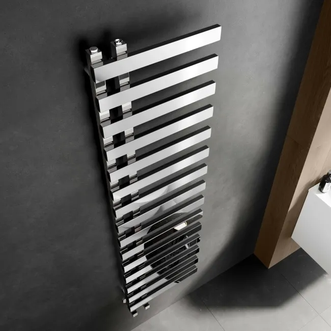 Palermo Chrome Designer Heated Towel Rail 1600x450mm