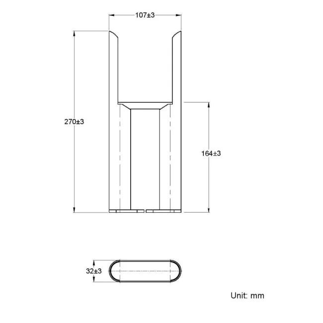 White Traditional 3 Column Radiator Feet