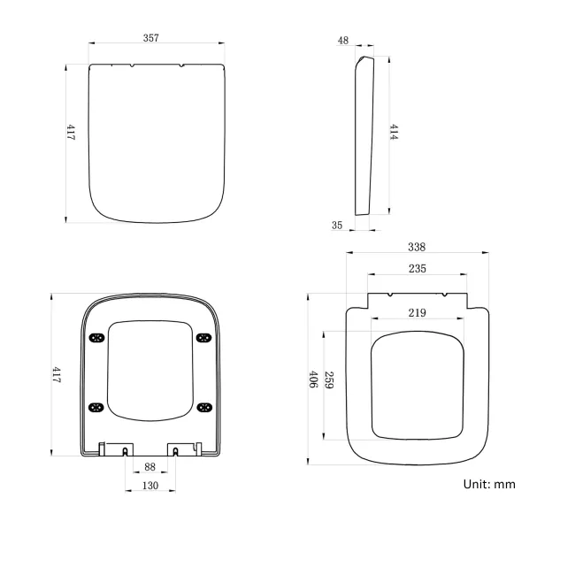 Atlanta Quick Release Soft Close Toilet Seat