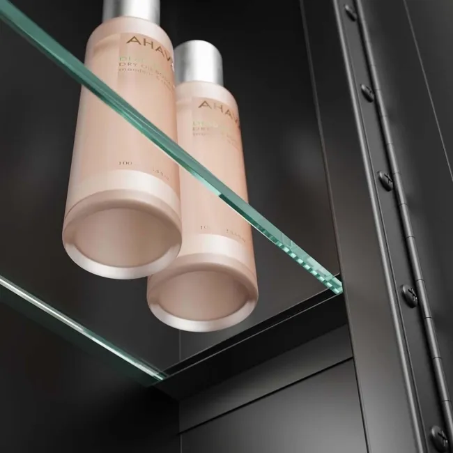 Olivia Black Framed Illuminated LED Mirror Cabinet 710x1200mm