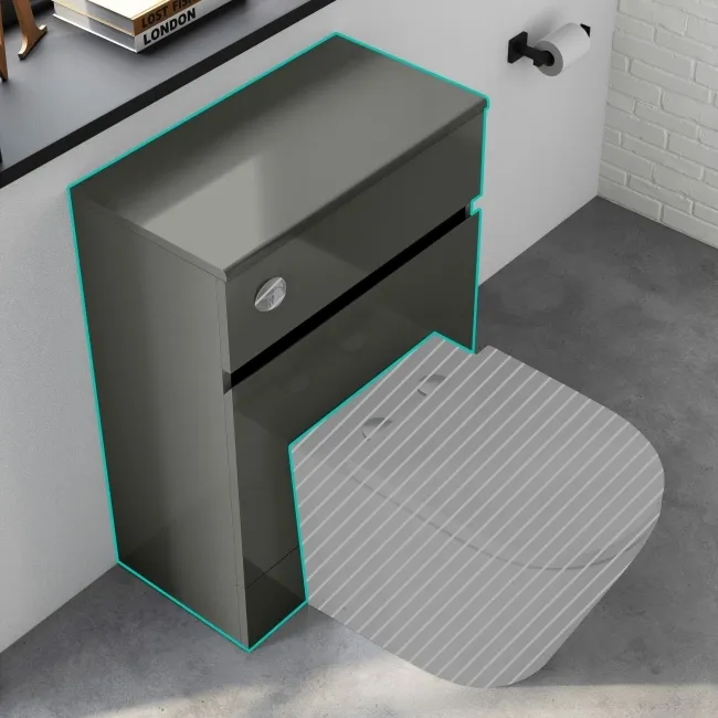 Foster Tungsten Grey Back To Wall Toilet Unit 600mm