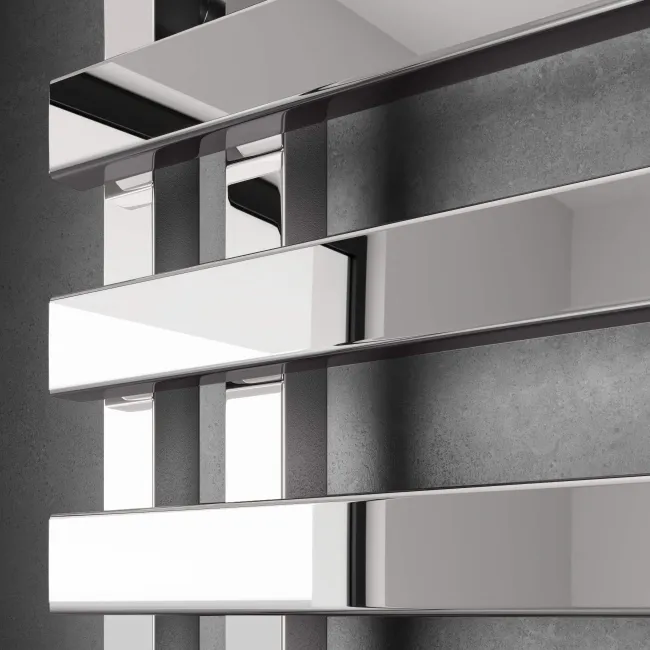 Palermo Electric Chrome Designer Heated Towel Rail 1200x450mm