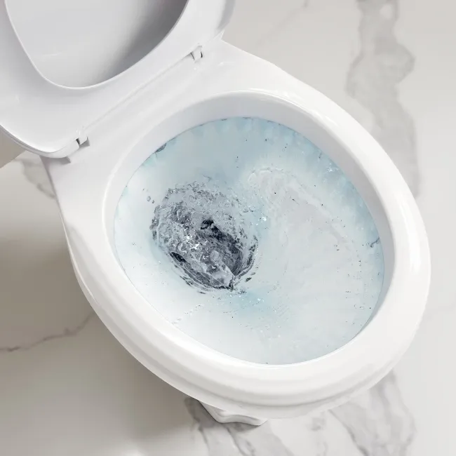 Hudson Traditional Close Coupled Toilet & Pedestal Basin Set - Double Tap Hole