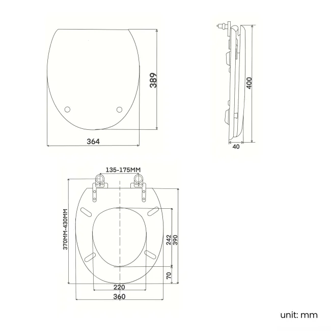 Hudson Traditional Low-Level Toilet With Cashmere Pink Seat & Pedestal Basin - Double Tap Hole