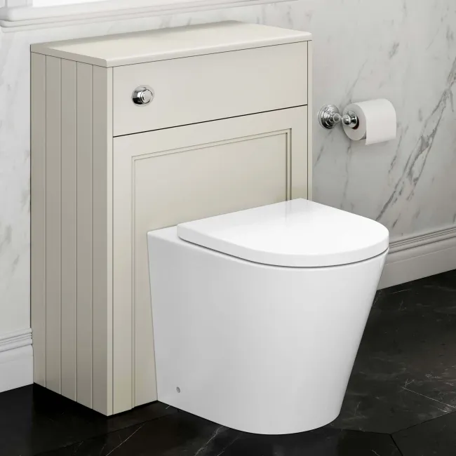 Traditional Chalk White Back To Wall Unit and Boston Toilet