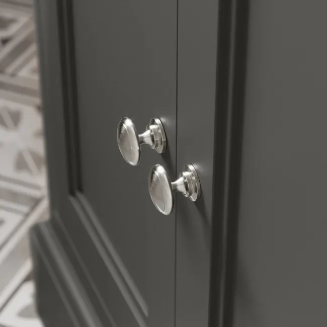 Lucia Graphite Grey Vanity with Marble Top & Undermount Basin 630mm