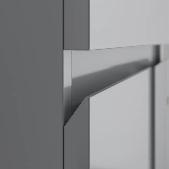 Foster Stone Grey Combination Vanity Basin 1500mm - Excludes Toilet