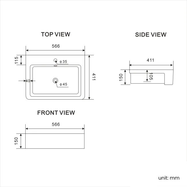 Foster Tungsten Grey Combination Vanity Basin and Houston Toilet 1500mm