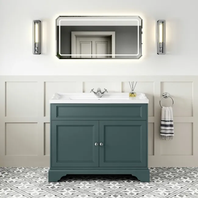 Lucia Midnight Green Basin Vanity 1030mm