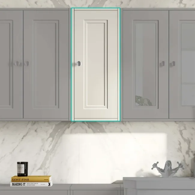 Chalk White Wall Hung Cabinet 700x300mm