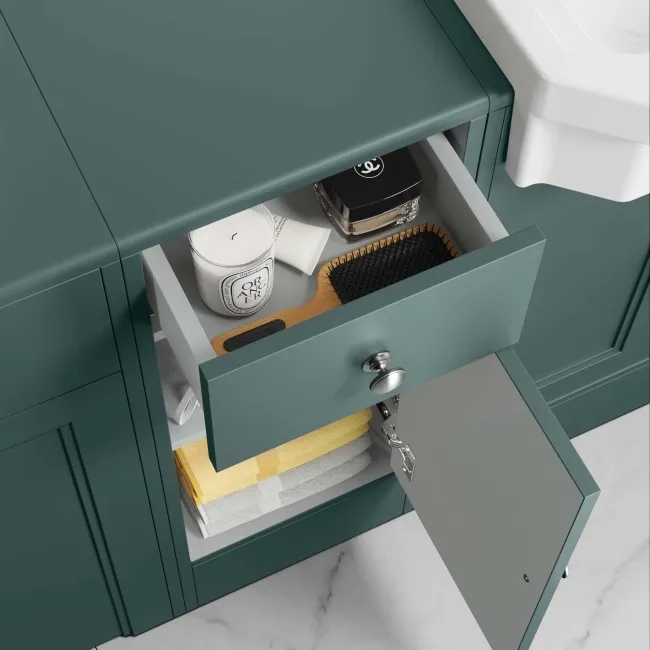 Monaco Midnight Green Side Cabinet Unit 300mm