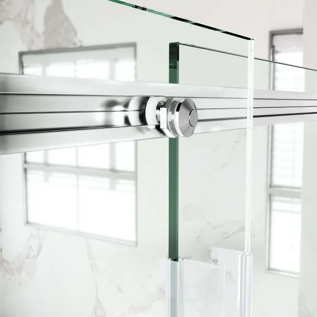 Stockholm Easy Clean 8mm Frameless Sliding Shower Enclosure 1100x800mm