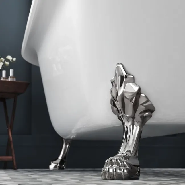 Grosvenor 1800mm Roll Top Bath - Chrome Claw Feet