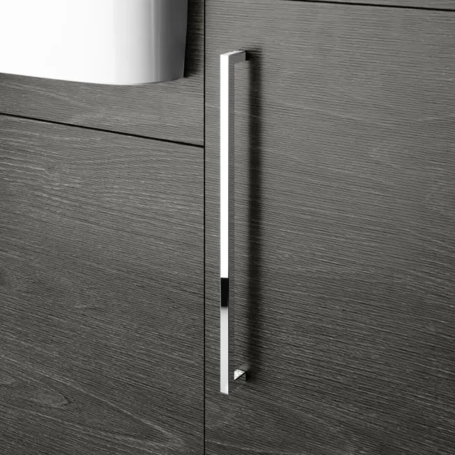 Harper Charcoal Elm Floor Standing Tall Cabinet Unit 1900x300mm