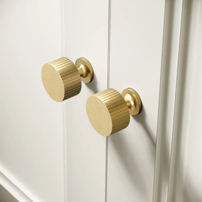 Monaco Chalk White Combination Vanity Traditional Basin and Hudson Toilet with Wooden Seat 1200mm - Brushed Brass Accents