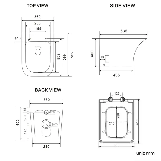 Harper Stone Grey Combination Vanity Basin and Houston Toilet 1200mm - Brushed Brass Accents - Left Handed