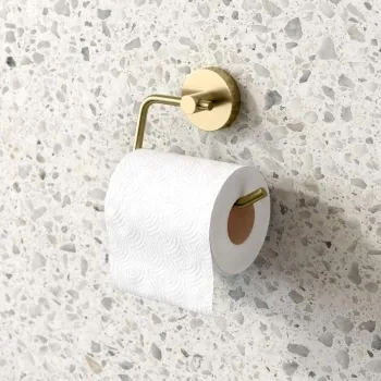 Sofia Brushed Brass Toilet Roll Holder