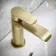 Tay Brushed Brass Basin Mixer Tap