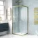 London Brushed Brass 6mm Corner Entry Shower Enclosure 760x760mm