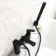 Mersey Matt Black Basin & Shower Bath Mixer Tap Set